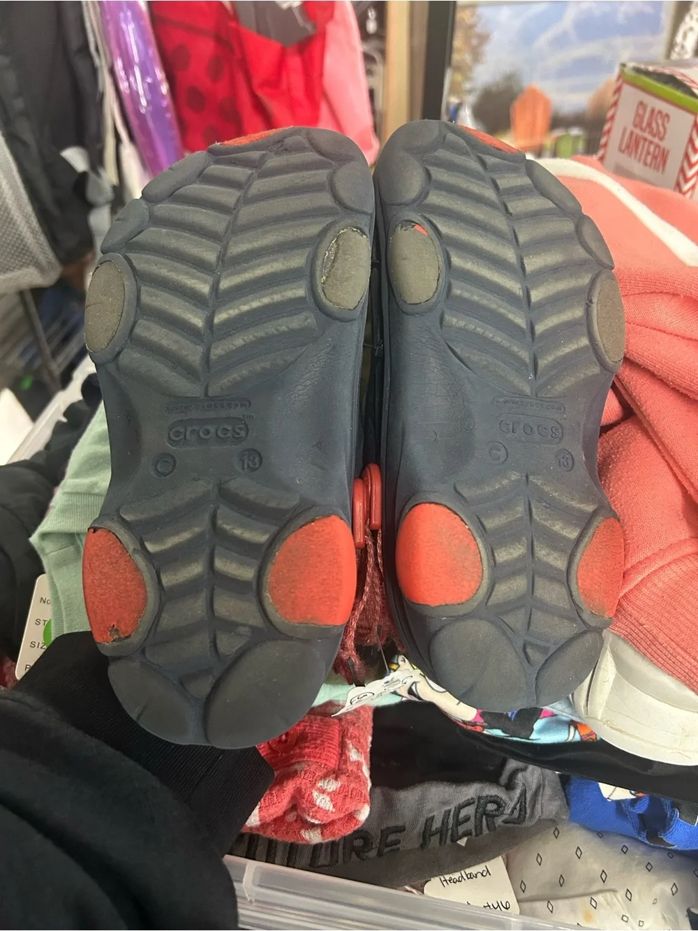 🌵2 for $15🌵Kids Navy Blue Clog with Red Strap - Crocs